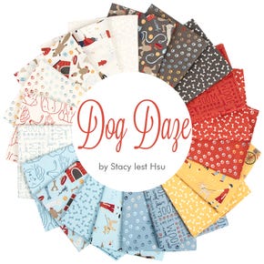 Dog Daze Fat Quarter Bundle | Stacy Iest Hsu for Moda Fabrics