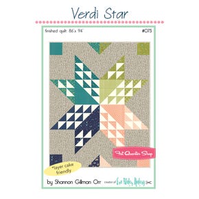 Verdi Star Downloadable PDF Quilt Pattern | Eva Blake's Makery