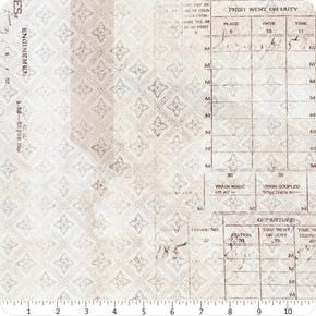 Eclectic Elements 108" Wide Neutral Time Return Digitally Printed Yardage | SKU # QBTH011-NEUTRAL