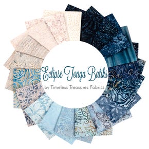 Eclipse Tonga Batiks Fat Quarter Bundle | Timeless Treasures Fabrics