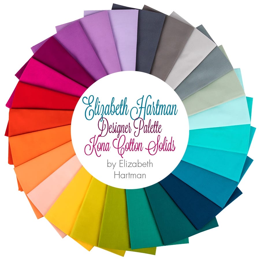 Kona Coordinating Solids for Elizabeth Hartman Adventure Collection