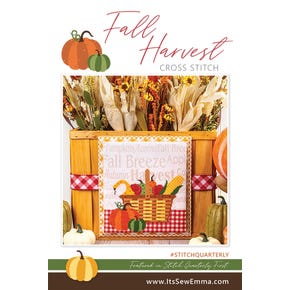 Fall Harvest Cross Stitch Pattern | It's Sew Emma #ISE-476