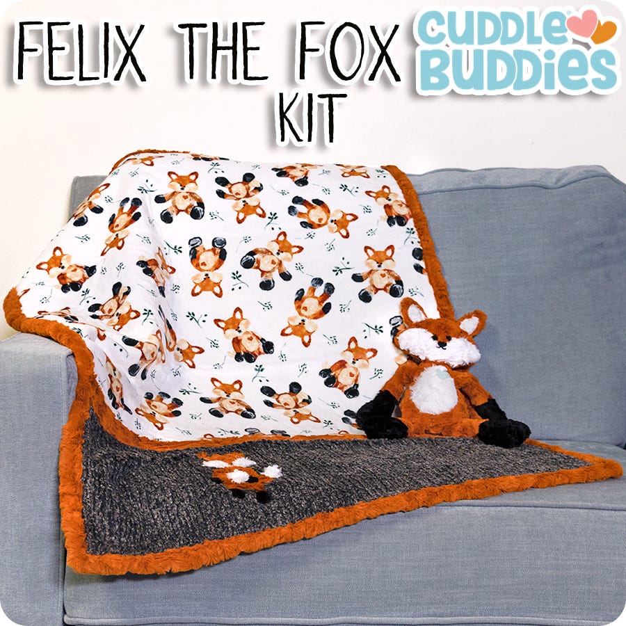 Eksempel bundet mekanisme Felix the Fox Cuddle Buddies Kit | Featuring Cuddle Fabric by Shannon  Fabrics | Fat Quarter Shop