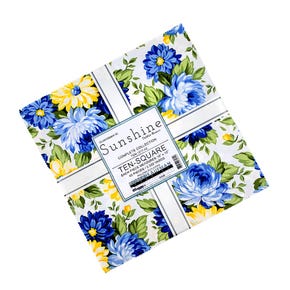 Flowerhouse Sunshine 10" Squares | Debbie Beaves for Robert Kaufman Fabrics