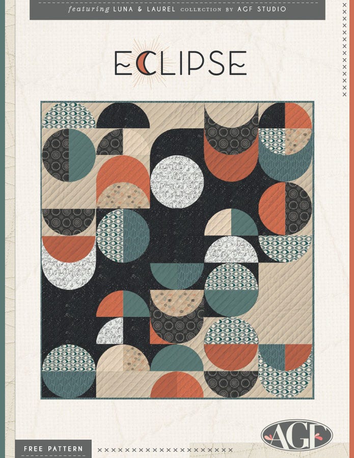 Eclipse Quilt Pattern Free PDF by AGF Studio Fat Quarter Shop