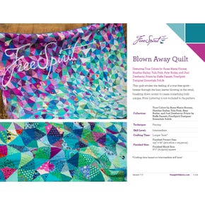 Blown Away Quilt Pattern | Free PDF by Free Spirit Fabrics