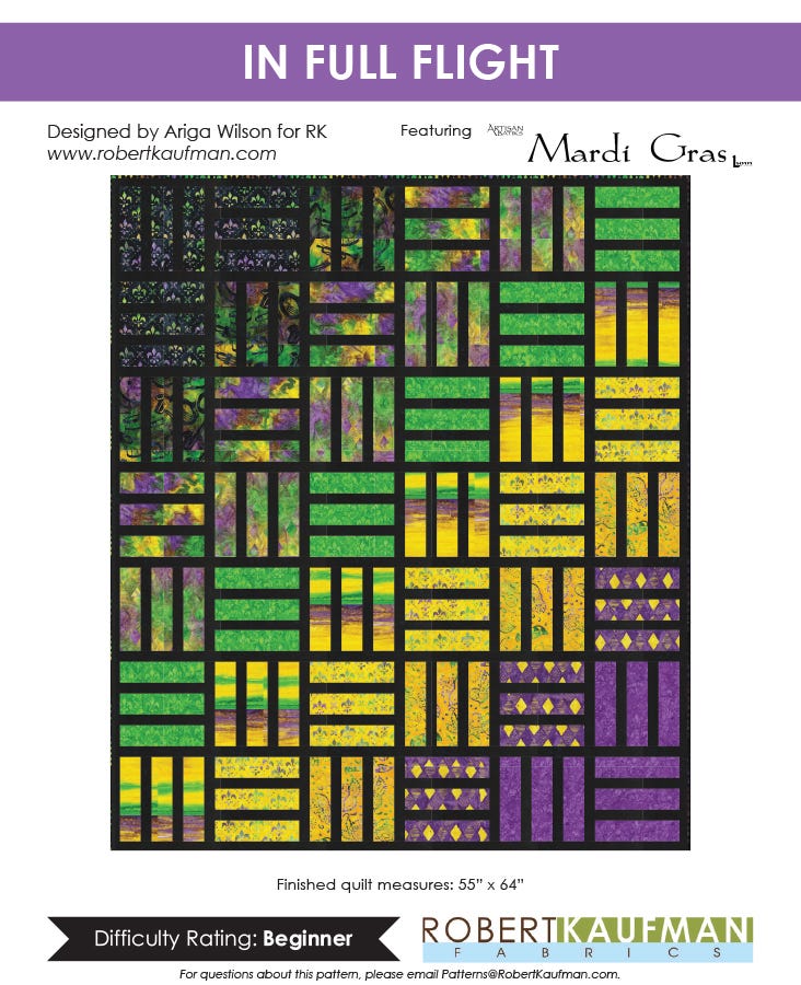 mardi gras quilt block