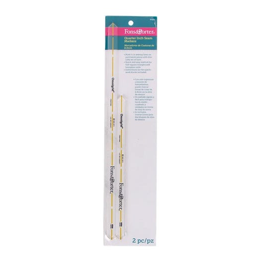 Fons & Porter Quarter Inch Seam Marker Ruler Set | Fons & Porter #FPR7845