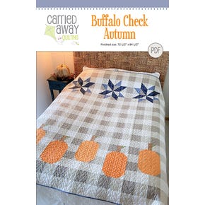 Buffalo Check Autumn Downloadable PDF Quilt Pattern | Carried Away Quilting