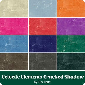 Eclectic Elements Cracked Shadow Half Yard Bundle | Tim Holtz for Free Spirit Fabrics
