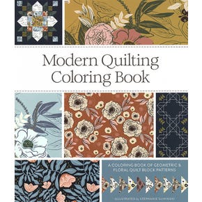 Modern Quilting Coloring Quilt Book | Stephanie Sliwinski of Fancy That Design House #RH-3400