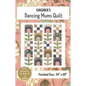 Dancing Mums Quilt Pattern | Gingiber #GB-078