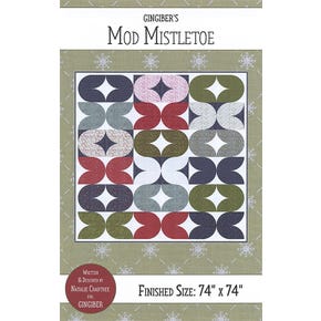 Mod Mistletoe Quilt Pattern | Gingiber #GB-065