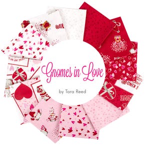 Gnomes in Love Fat Quarter Bundle | Tara Reed for Riley Blake Designs