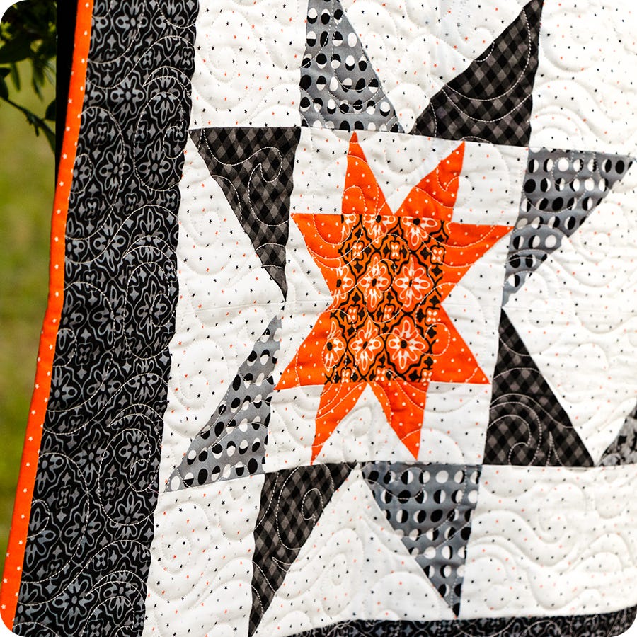 MIDNIGHT STARS Moda HALLOWEEN Midnight Magic Quilt Kit April Rosenthal Fall