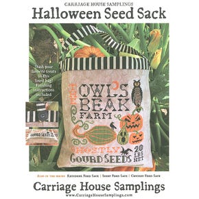 Halloween Seed Sack Cross Stitch Pattern | Carriage House Samplings