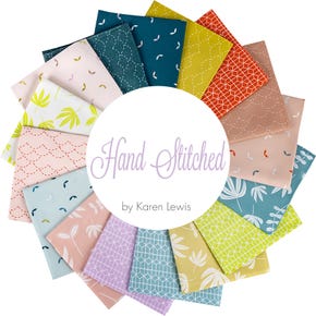 Hand Stitched Fat Quarter Bundle | Karen Lewis for Figo Fabrics