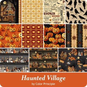 Haunted Village Fat Quarter Bundle | Color Principle for Henry Glass Fabrics