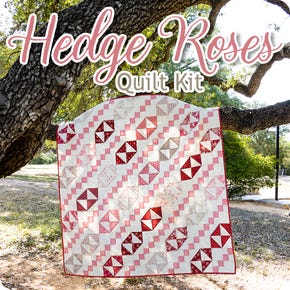 Hedge Roses Quilt Kit | Featuring The Flower Farm by Bunny Hill Designs