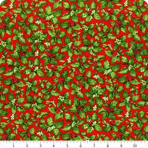 Here Comes Santa Red Holly Toss Yardage | SKU# 24071-24