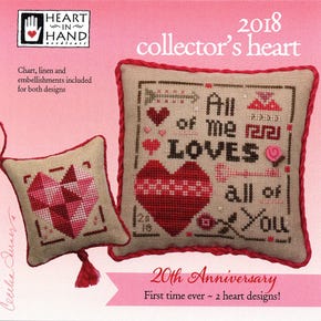 2018 Collector's Heart Cross Stitch Pattern| Heart in Hand #K126