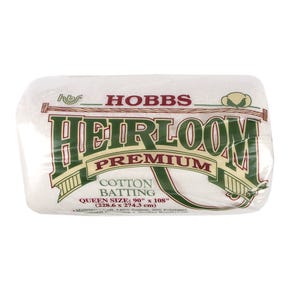 Hobbs Heirloom Premium Cotton Blend Queen Quilt Batting| Hobbs #HL90