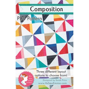 Composition Downloadable PDF Quilt Pattern | It's Sew Emma