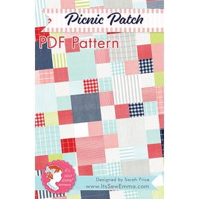 Picnic Patch Downloadable PDF Quilt Pattern| It's Sew Emma