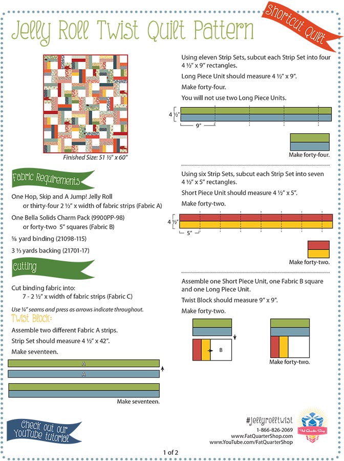 Jelly roll store bag pattern free