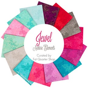 Jewel Nature Elements Fat Quarter Bundle  | Curated by Fat Quarter Shop for Art Gallery Fabrics