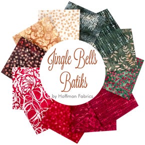 Jingle Bells Batiks Fat Quarter Bundle | Hoffman Fabrics