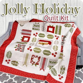 Jolly Holiday Quilt Kit | Featuring Christmas Eve by Lella Boutique
