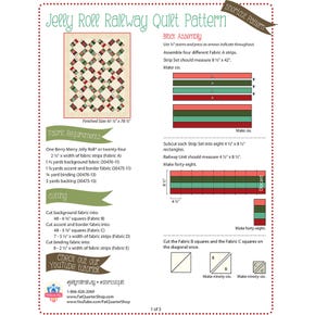 Jelly Roll Railway Shortcut Quilt Pattern | Free PDF Fat Quarter Shop Exclusive