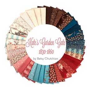 Kate's Garden Gate Fat Quarter Bundle | Betsy Chutchian for Moda Fabrics