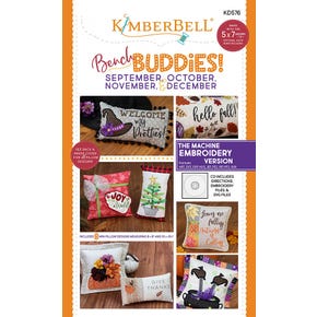 Bench Buddies! September, October, November and December Embroidery CD| Kimberbell #KD576