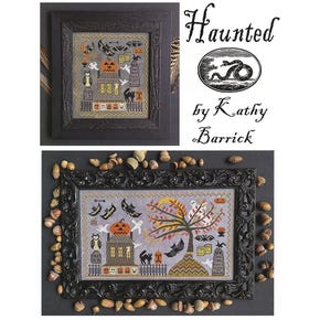 Haunted Cross Stitch Pattern | Kathy Barrick