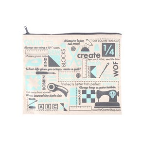 Keep it Quilty Canvas Project Bag  Fat Quarter Shop Limited Edition Exclusive