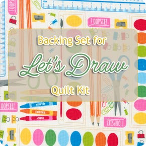 Backing Set for Let's Draw Quilt Kit | 5 yards of SKU# 20891-11