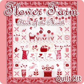 Flower Farm Block of the Month Quilt Kit | Featuring The Flower Farm by Bunny Hill Designs