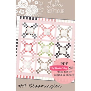 Bloomington Downloadable PDF Quilt Pattern | Lella Boutique