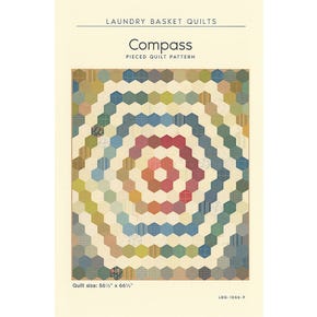 Compass Quilt Pattern | Laundry Basket Quilts #LBQ-1056-P