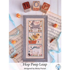 Hop Peep Leap Cross Stitch Pattern | Luminous Fiber Arts