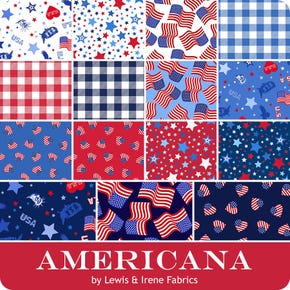 Americana Fat Quarter Bundle | Lewis & Irene Fabrics