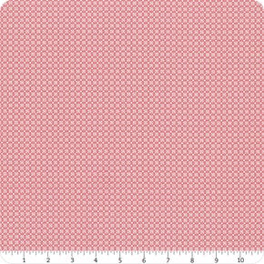 Little Companion Shirtings Pink Coral Dot Yardage | SKU# 941-126