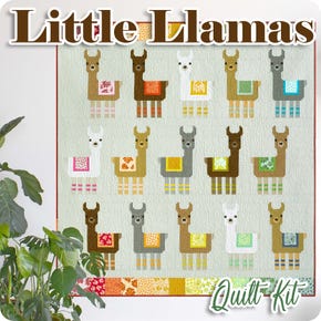 Little Llamas Quilt Kit | Featuring Sunroom by Elizabeth Hartman