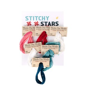 Lori Holt Stitchy Stars Weeks Dye Works Thread Pack | Weeks Dye Works #StitchyStars-WDW