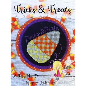 Tricks and Treats Cross Stitch Pattern | Little Stitch Girl
