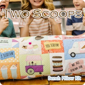 Two Scoops Bench Pillow Fabric Kit | Featuring Kimberbell Basics by Kimberbell Designs