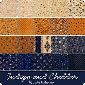 Indigo and Cheddar Half Yard Bundle | Judie Rothermel for Marcus Fabrics
