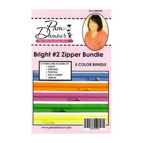 Bright #2 3 yard Zipper Bundle | Decorating Diva #MD005DD